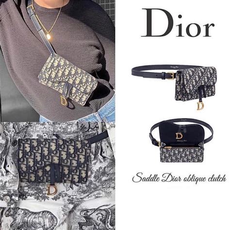 saddle belt dior|Dior saddle belt pouch black.